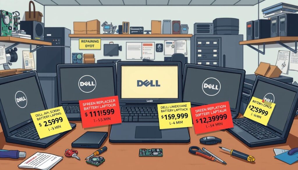 Dell laptop repair pricing