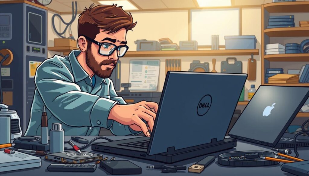 Dell laptop repair process