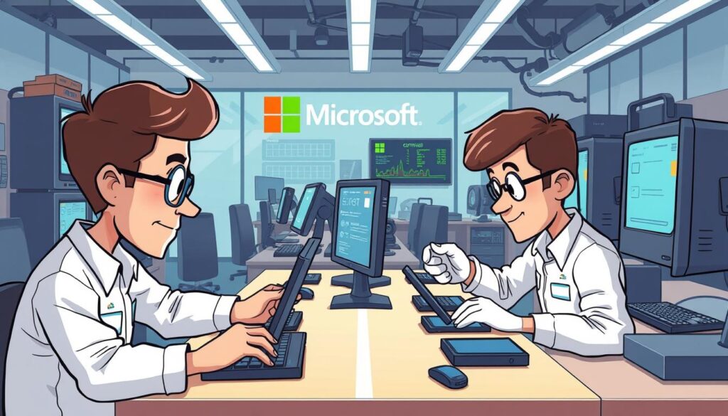 Microsoft certified technicians ensuring quality repairs
