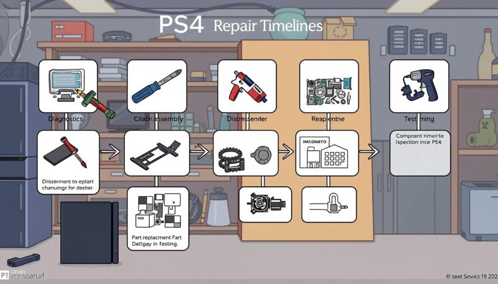 PS4 repair process timeline