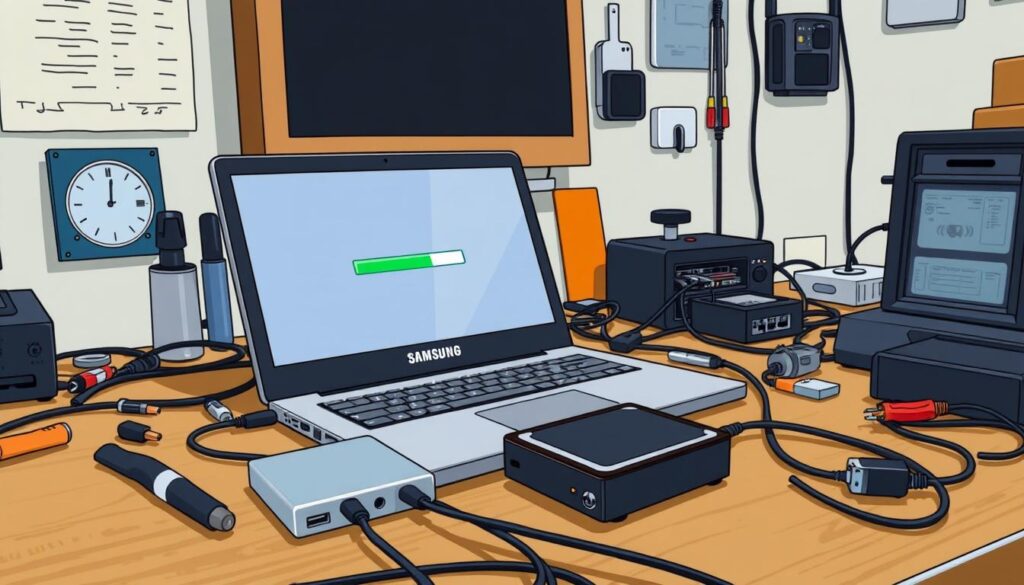 Samsung data recovery preparation for laptop repair
