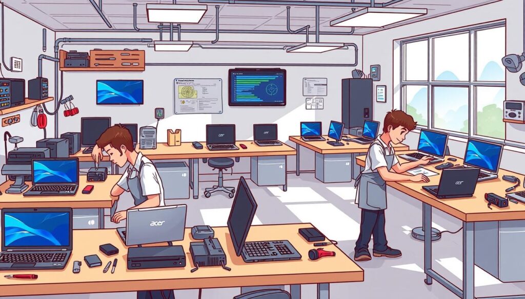 Spring Hill laptop technicians preparing for laptop maintenance