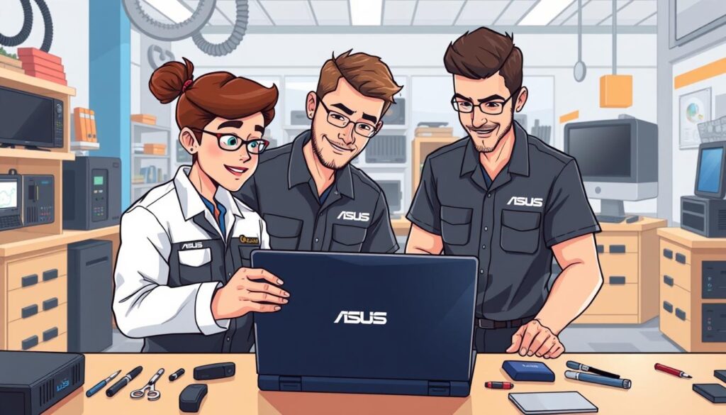 certified Asus technicians