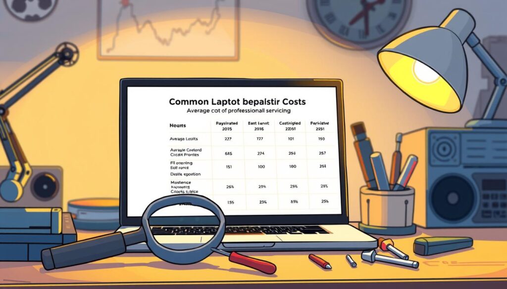 average laptop repair cost
