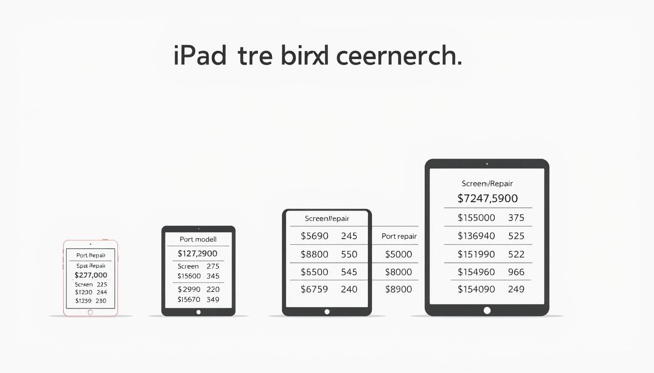 how much does it cost to get an ipad fixed